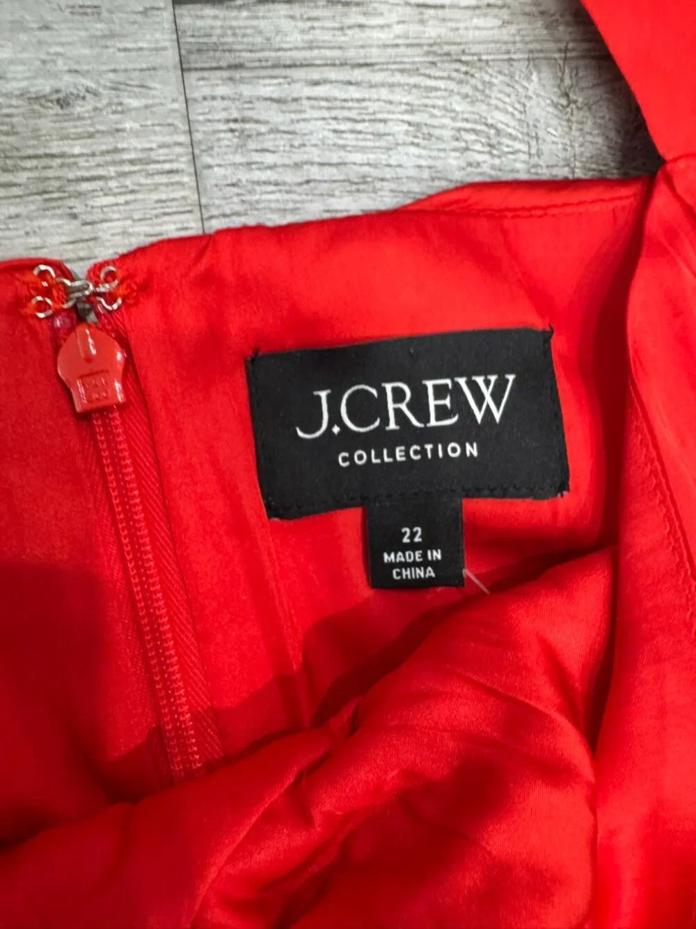 J Crew NWT Silky Red Maxi Dress Sweetheart Neck Flutter Slv Keyhole Size 22 J29